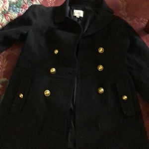 Black peacoat